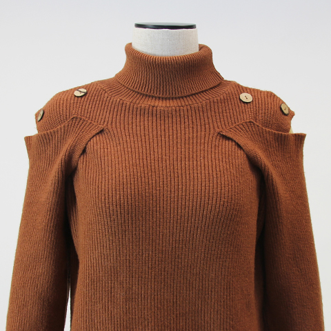 shoulder design knit