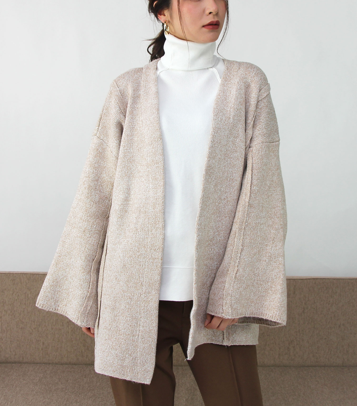 oversize knit coat